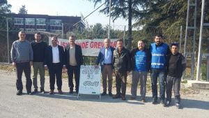 Gemlik Gübre Grevindeki Üyelerimize Ziyaret