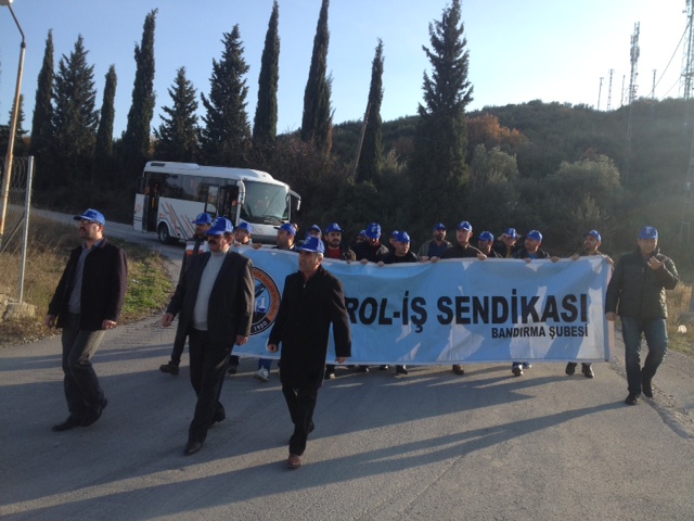 Bandırma Şubemizden Gemlik Gübre Grevine Dayanışma Ziyareti