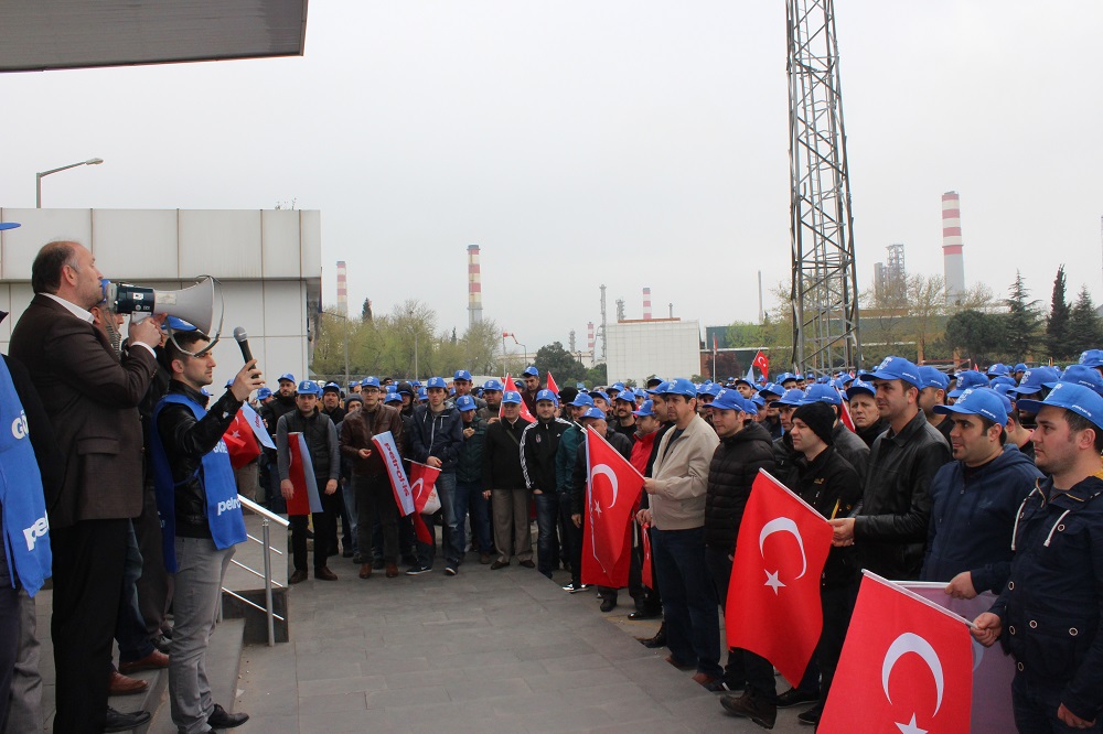 İzmit Tüpraş’ta İşçi Kararlı