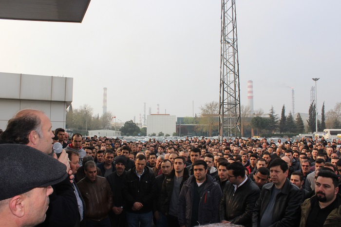 Tüpraş'ta İş Bırakma Eylemi