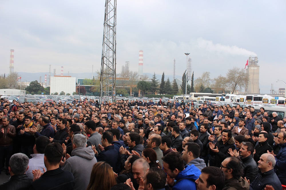 Tüpraş Kocaeli İşçisinden Yarım Günlük Protesto