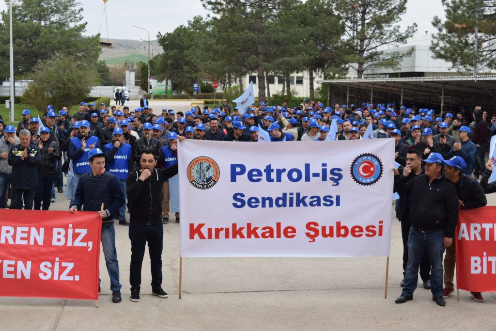 Kırıkkale Tüpraş'ta Yarım Günlük İş Bırakma Eylemi