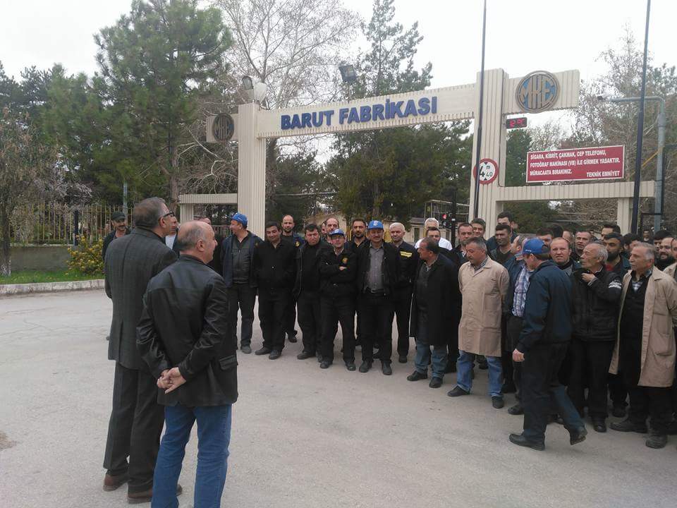 MKE İşçilerinden Yarım Günlük İş Bırakma Eylemi