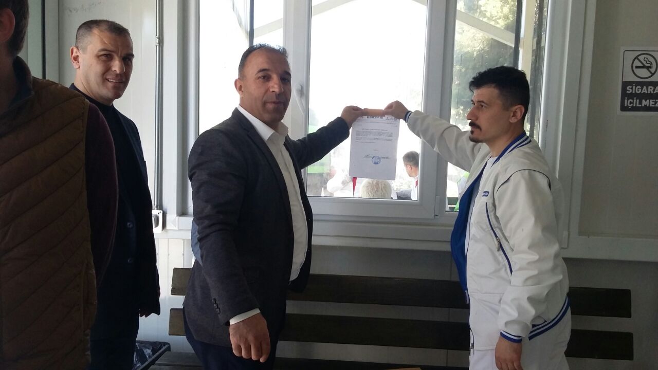 Faurecia Polifleks Grev İlanı Asıldı