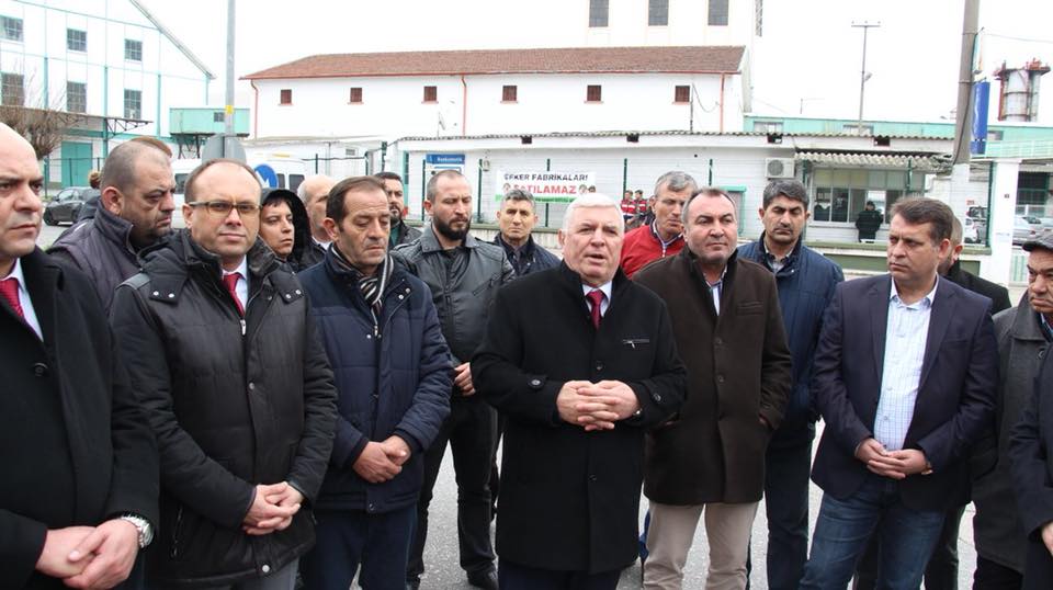 Şeker Fabrikalarının Özelleştirilmesine Karşı Basın Açıklaması