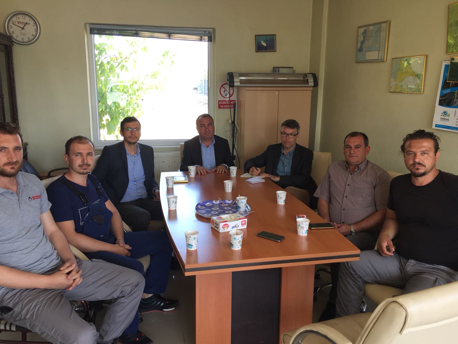 Petrol-İş Genel Mali Sekreteri Turgut Düşova ve Prof. Stole Knudsen Trakya’daydı