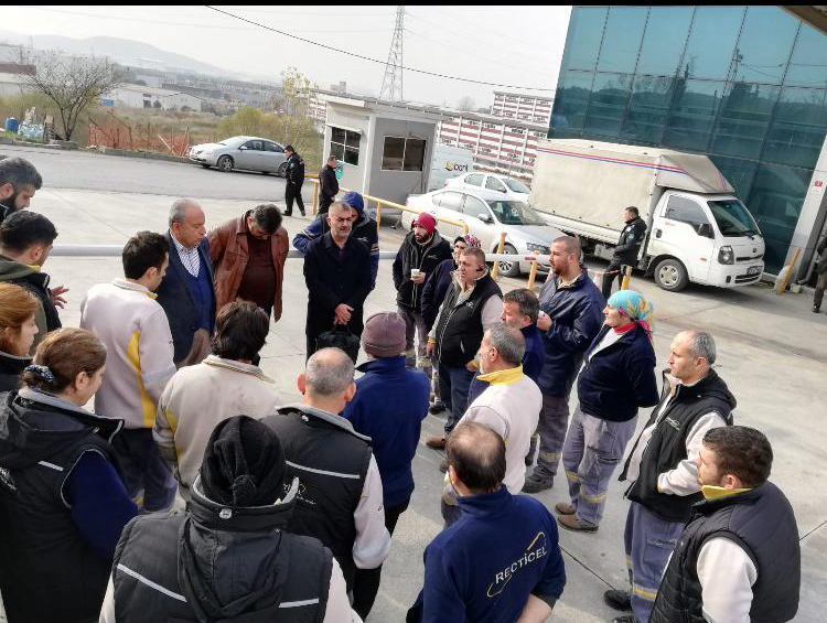 Ahmet Kabaca ve Mustafa Mesut Tekik Recticel'de