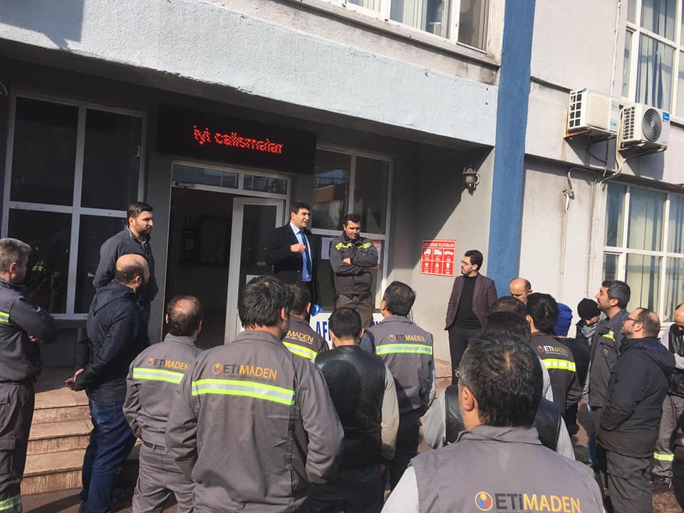 Eti Maden İşyerinde TİS Taslak Bilgilendirme Toplantısı