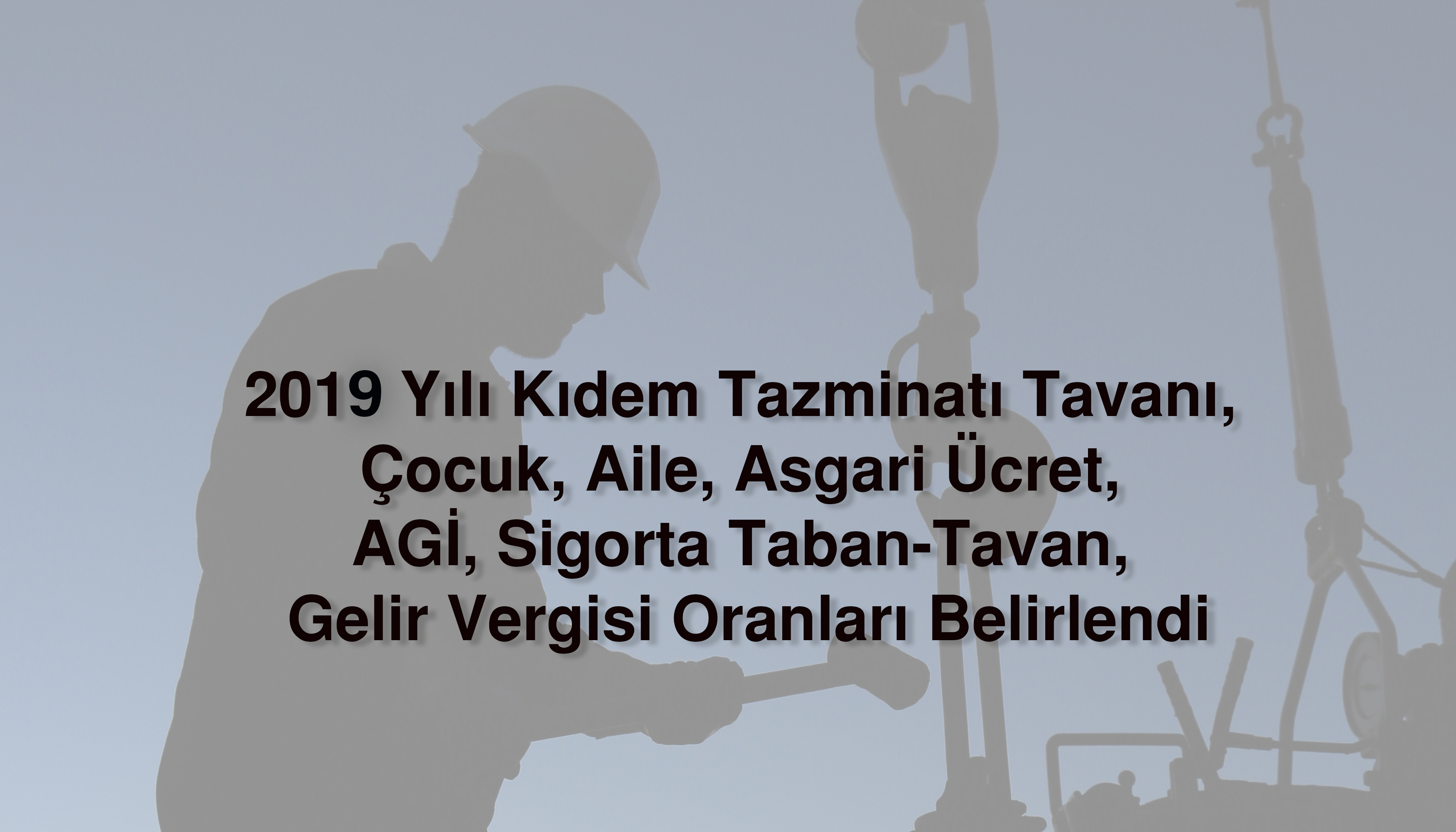 2019 YILI ÇALIŞMA HAYATINA İLİŞKİN TEMEL RAKAMLAR