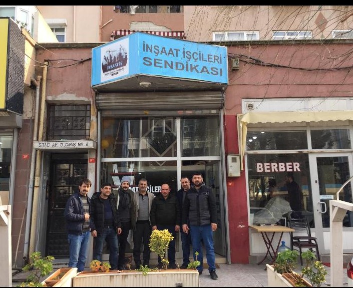 Genel Örg. Ve Eğt. Sekreterimizden İnşaat-İş Sendikasına Dayanışma Ziyareti