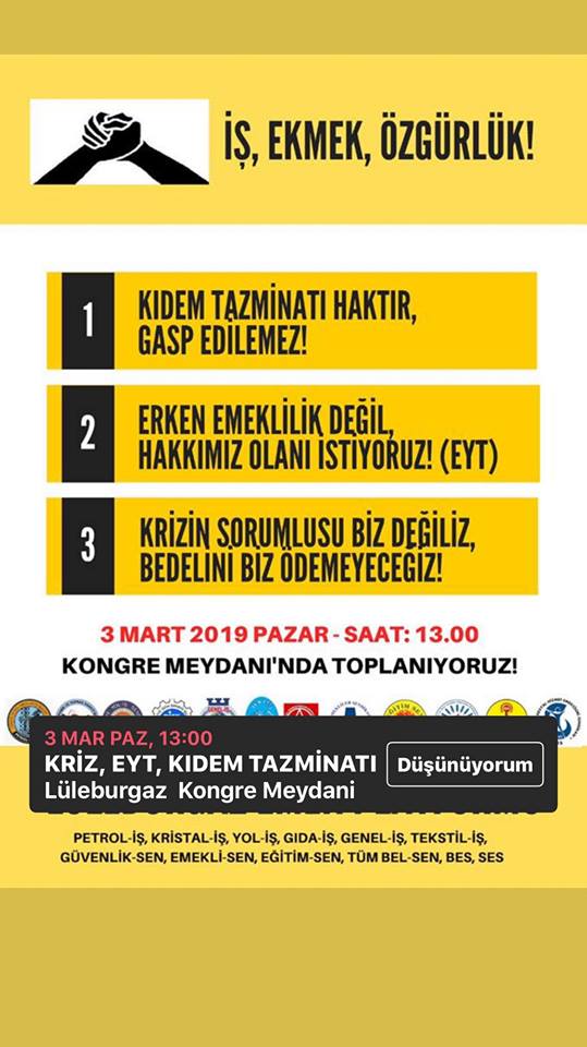 Lüleburgaz'da Kitlesel Miting