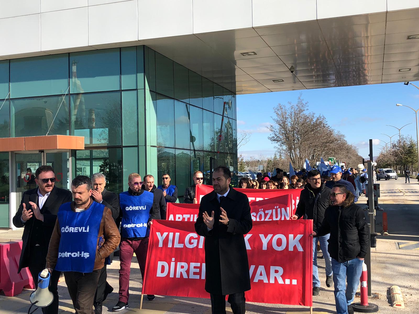 Kırıkkale Tüpraş’ta İş Bırakma Eylemi
