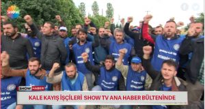 Kale Kayış işçileri Show TV Ana Haber Bülteninde