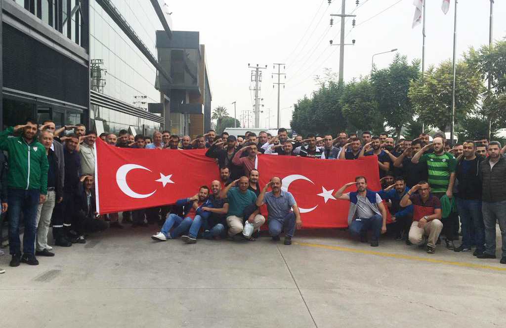 Aktaş İşyeri’nde Çalışan Üyelerimizden Mehmetçiğimize Selam