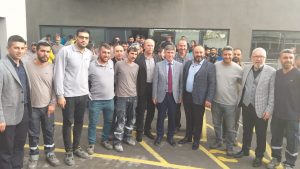 Merkez Yöneticilerimiz TPI İşyerini Ziyaret Etti