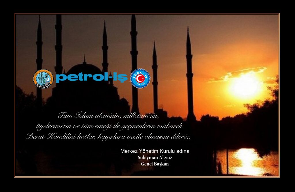 Merkez Yönetim Kurulumuzdan Kandil Mesajı