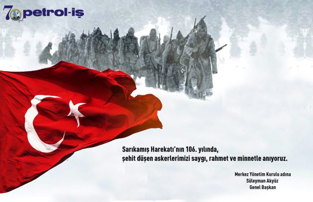 Sarıkamış Şehitlerimizi Saygı ve Rahmetle Anıyoruz