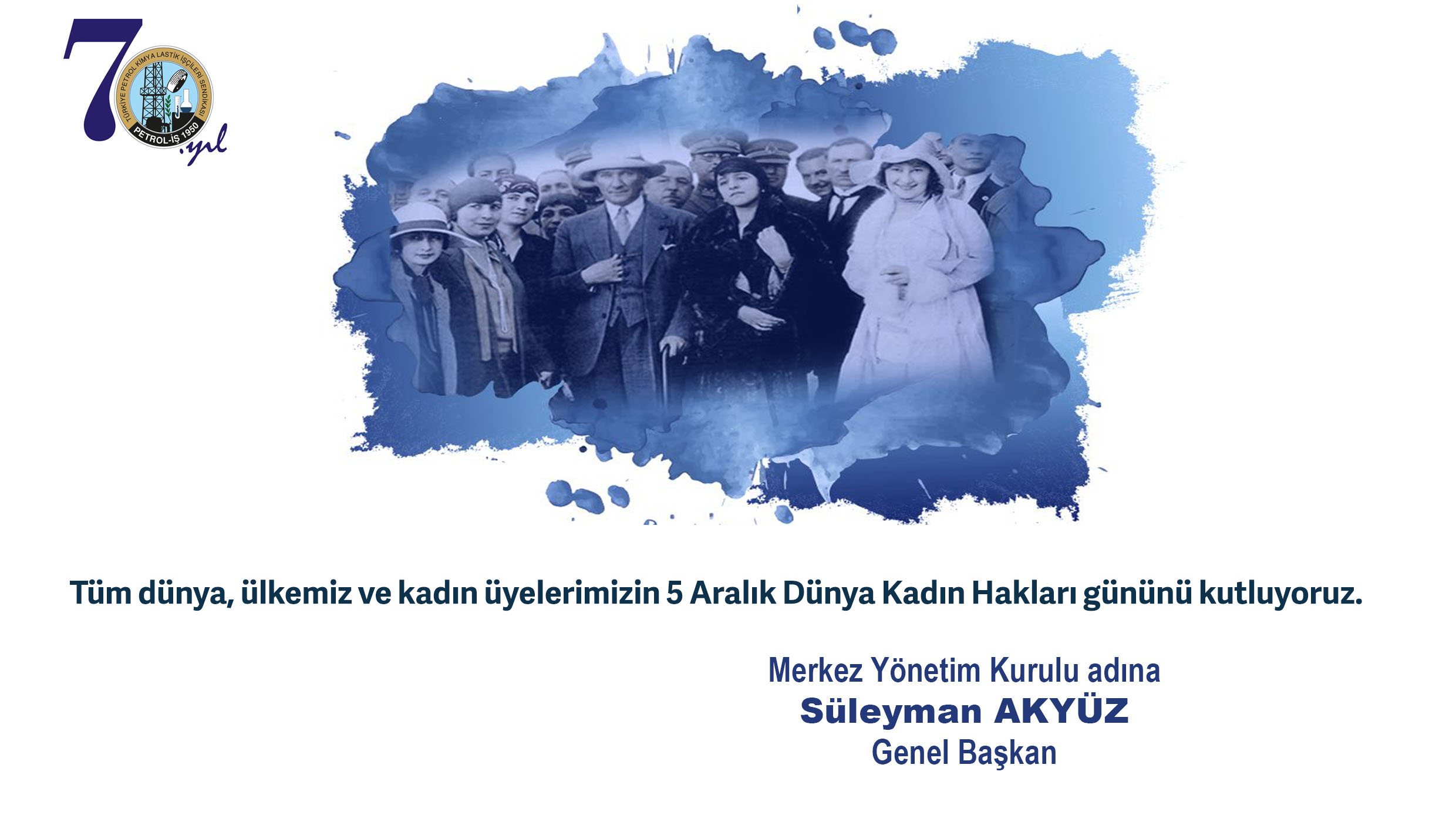 Merkez Yönetim Kurulumuzdan 5 Aralık Dünya Kadın Hakları Günü Mesajı