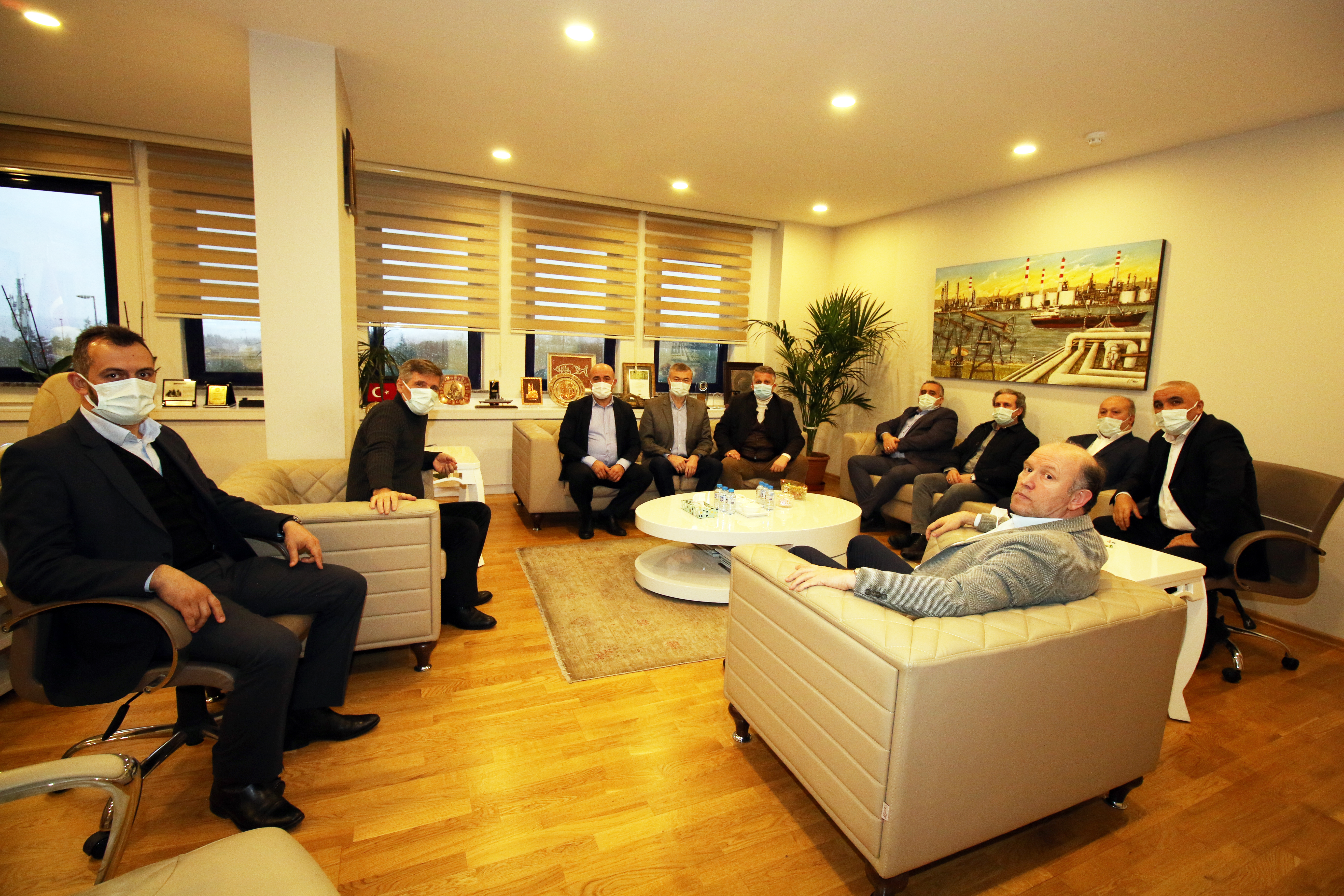 Kocaeli Şube Yöneticilerimiz ve Gübretaş İşyeri Temsilcilerimiz Genel Merkezimizde