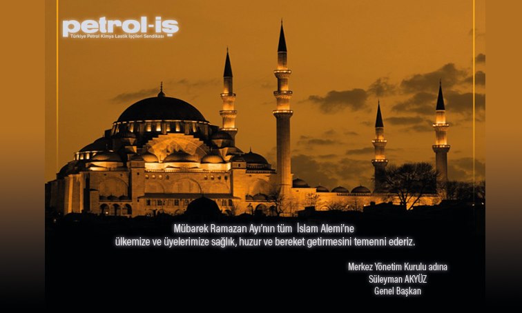 MYK'dan Ramazan Ayı Mesajı