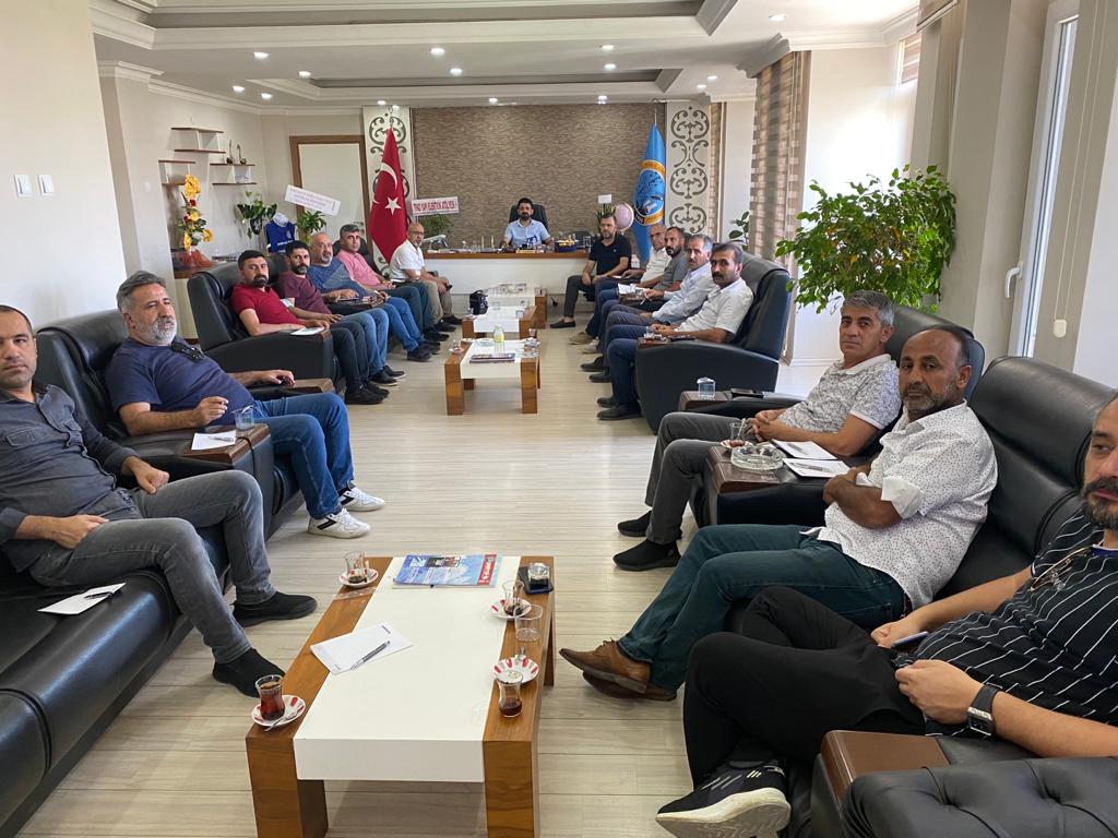 Batman Şubemizde TP’de Çalışan Temsilcilerimizle Değerlendirme Toplantısı