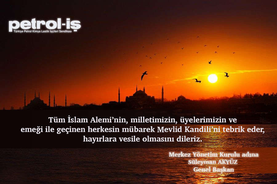 Merkez Yönetim Kurulumuzdan Mevlid Kandil'i Mesajı