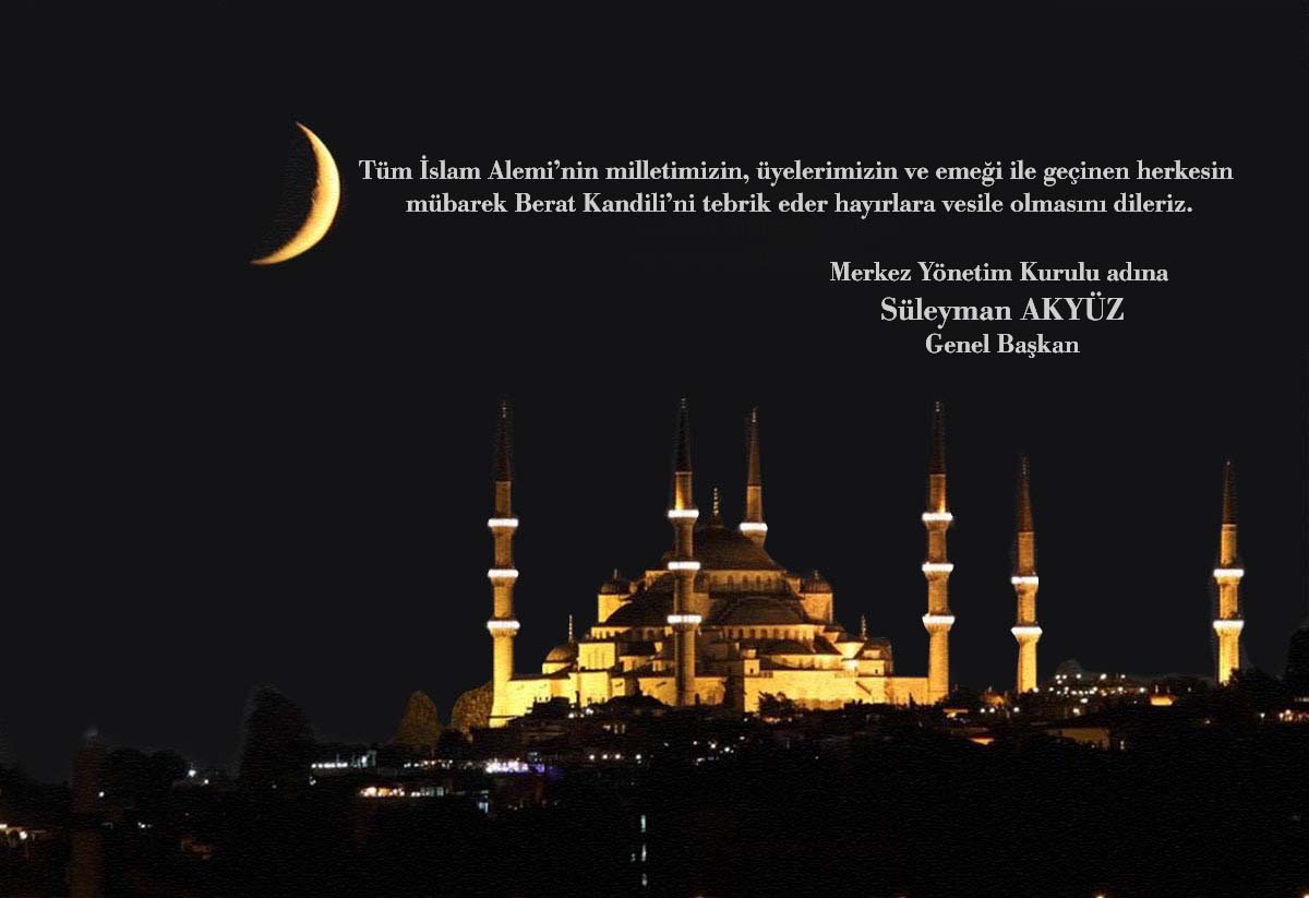Berat Kandiliniz Mübarek Olsun