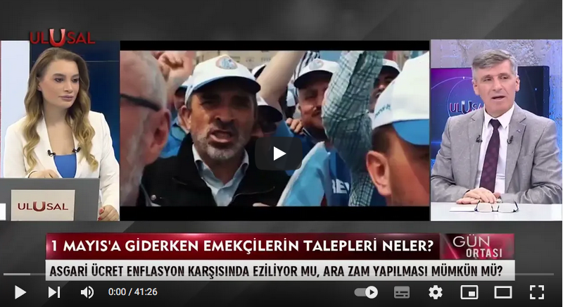 Genel Başkanımız Süleyman Akyüz Ulusal Kanal’a Konuk Oldu