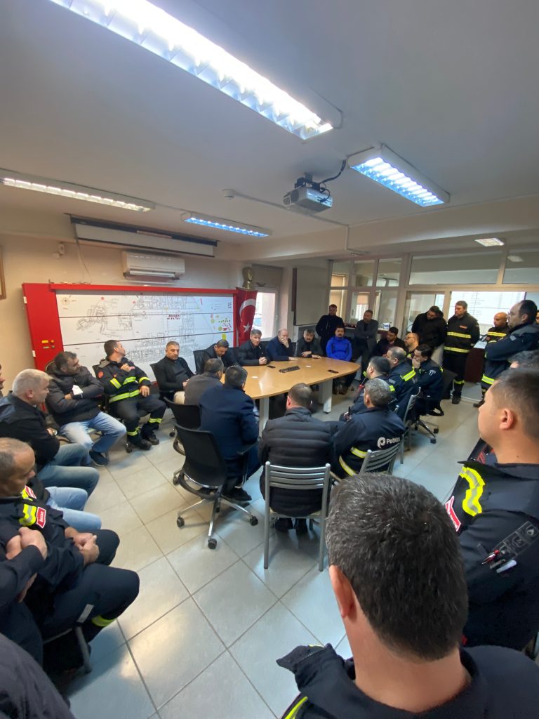 Merkez Yöneticilerimiz İş Kazasının Ardından Petkim’de