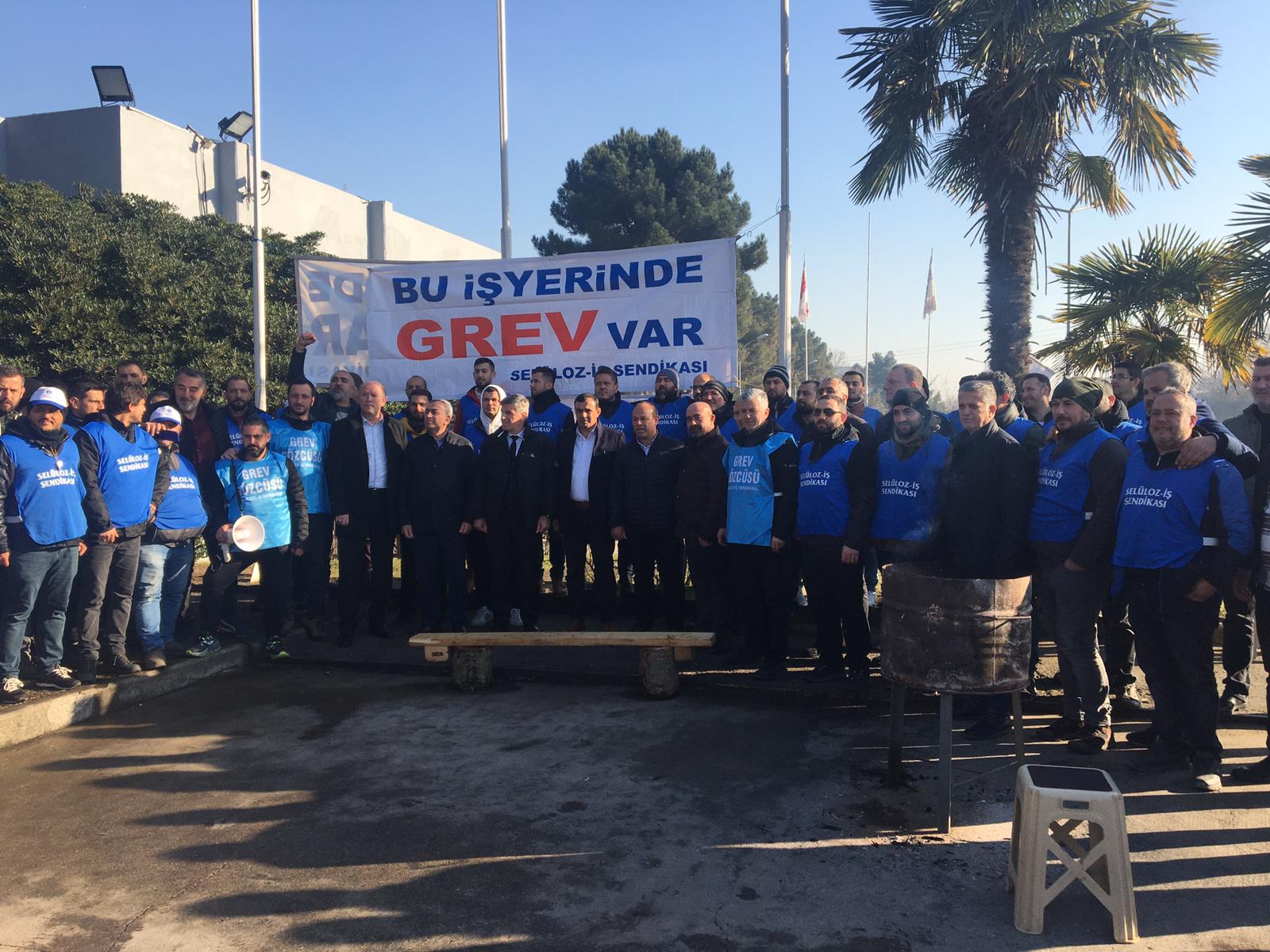 Kartonsan Grevine Dayanışma Ziyareti