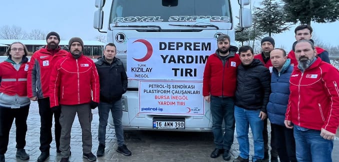 Plastiform’da Çalışan Üyelerimizden Deprem Bölgesine Yardım