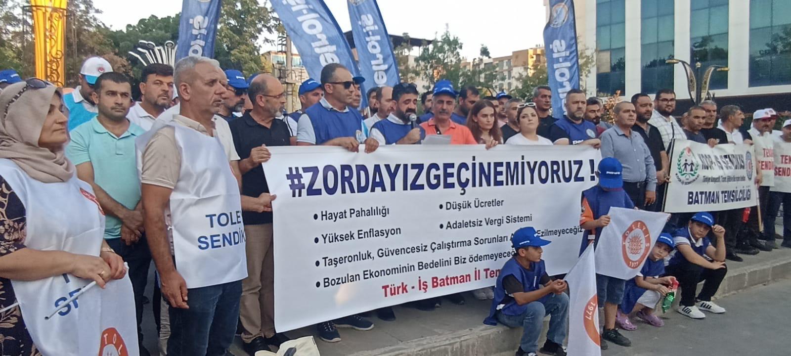 Batman'da "Zordayız Geçinemiyoruz" Açıklaması