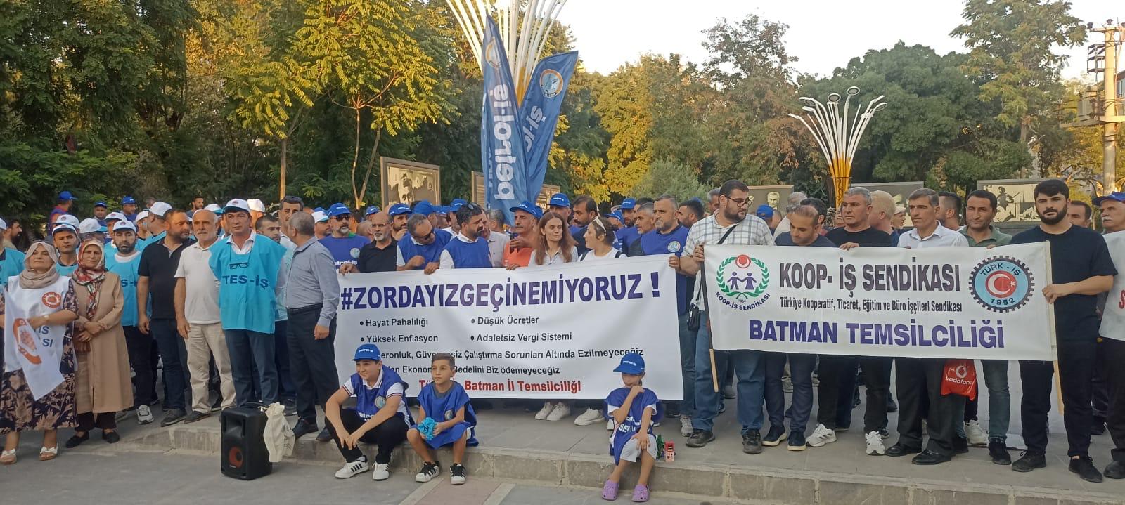 Batman'da "Zordayız Geçinemiyoruz" Açıklaması
