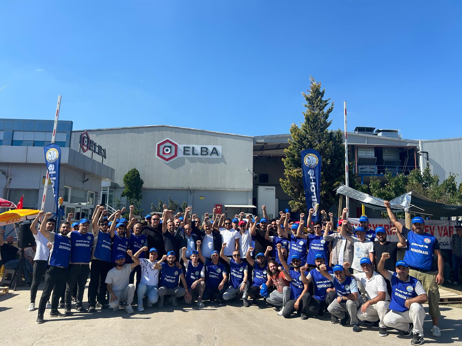 Genel Merkez Yöneticilerimizden Elba Bant Grevine Dayanışma Ziyareti