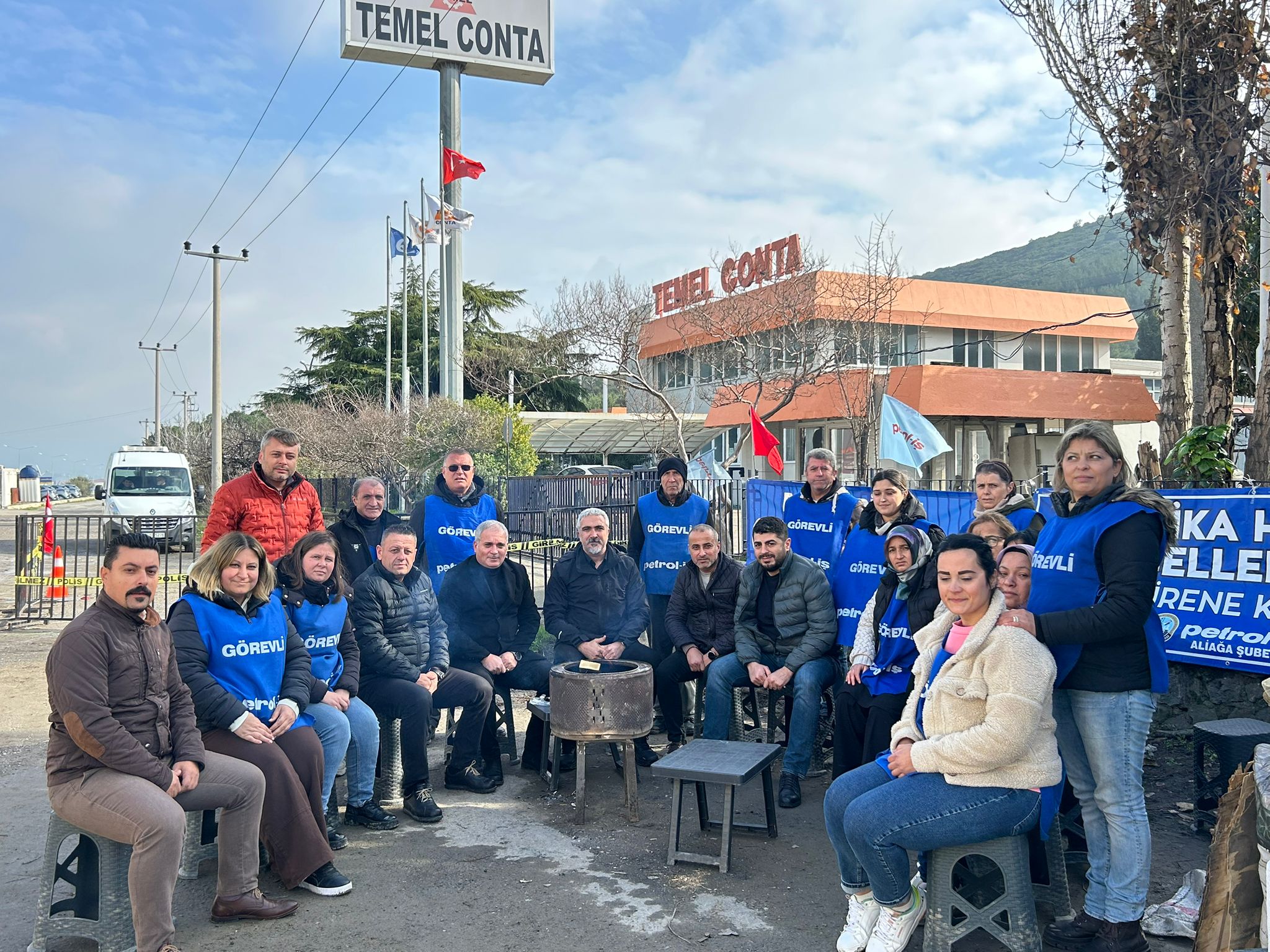 Genel Mali Sekreterimizden Temel Conta Grevine Dayanışma Ziyareti