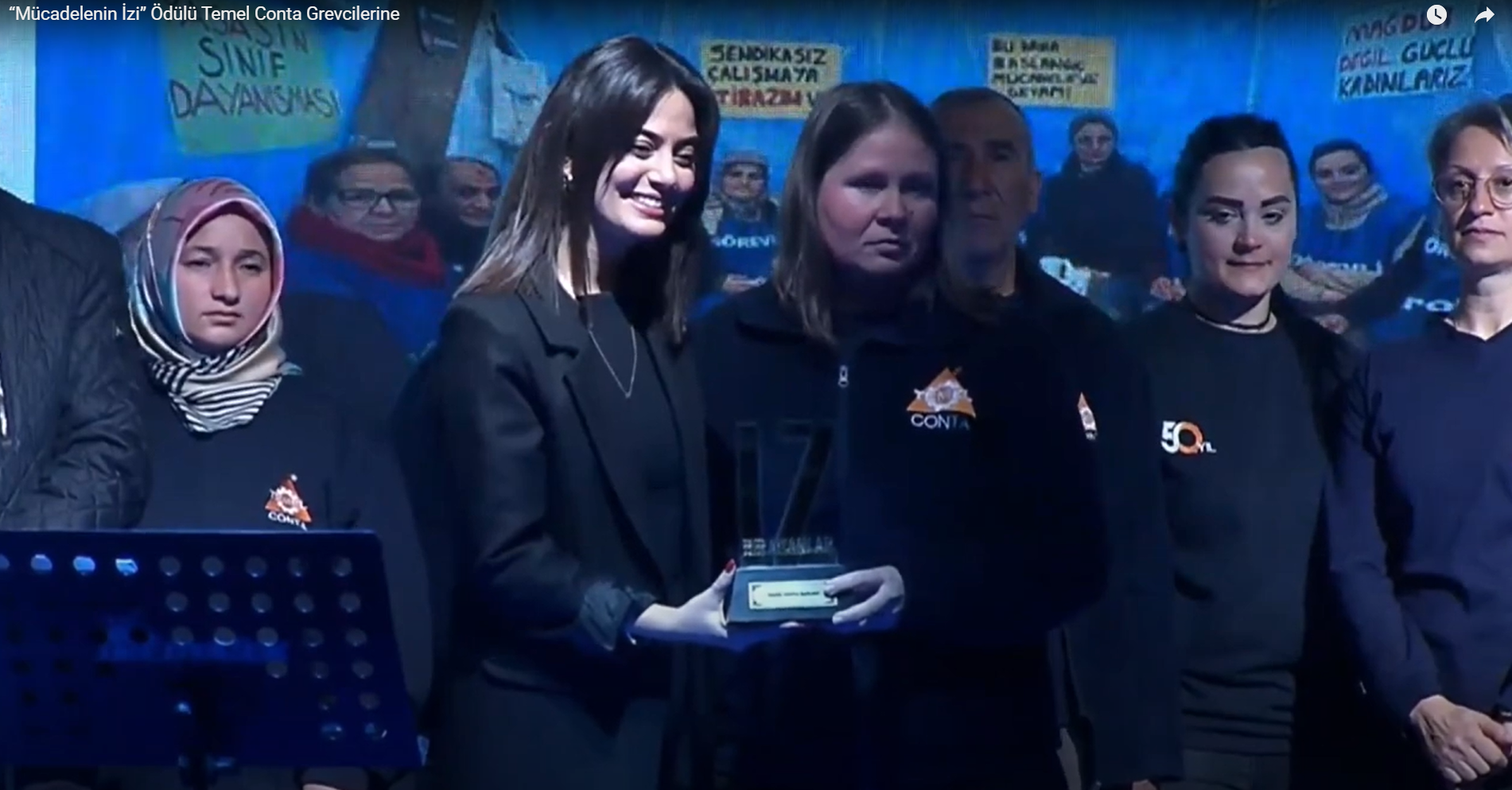 “Mücadelenin İzi” Ödülü Temel Conta Grevcilerine