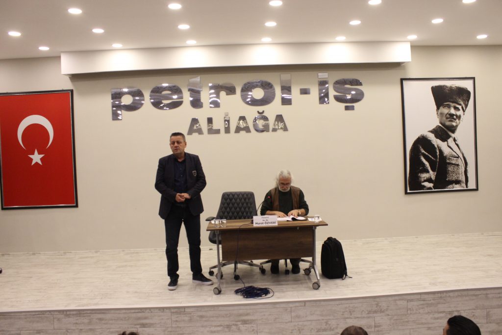 Aliağa Şubemizde “"Yüksek Hakem Tehdidi Altında Grev Yasakları ve Toplu İş Sözleşmeleri” Paneli