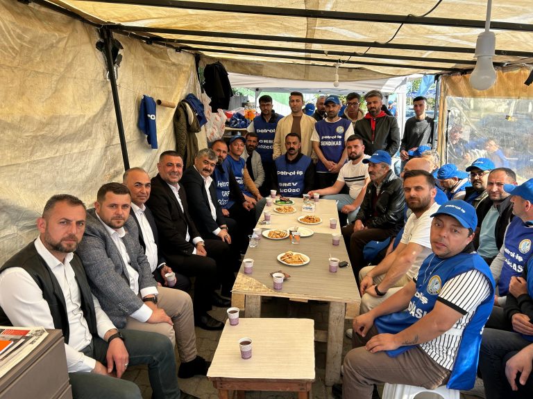 Genel Merkez Yöneticilerimiz Portakal-Porvil Grevini Ziyaret Etti