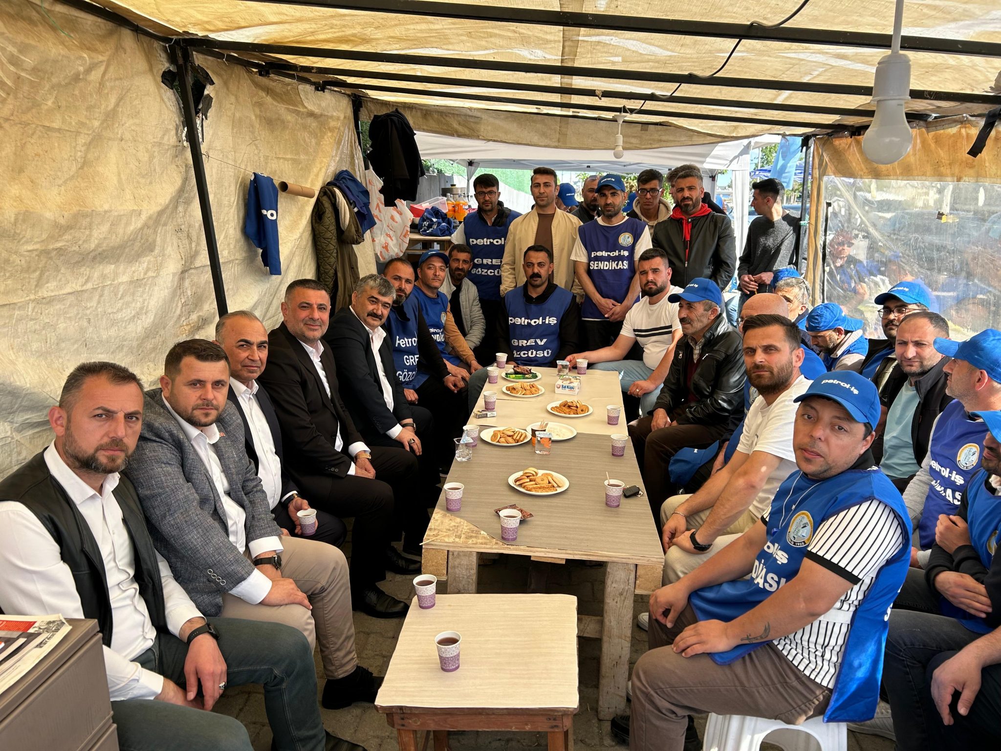 Genel Merkez Yöneticilerimiz Portakal-Porvil Grevini Ziyaret Etti