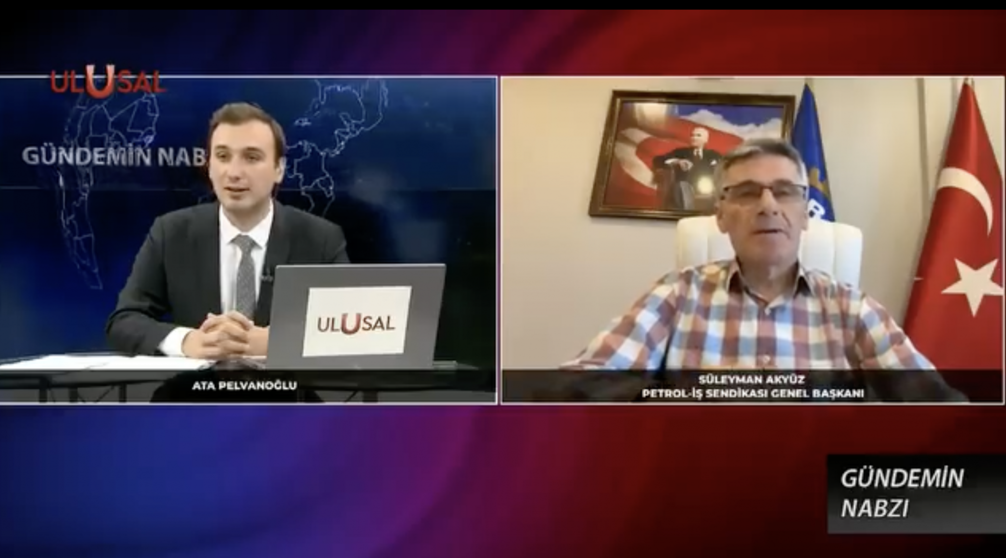 Genel Başkanımız Ulusal Kanal'a konuk oldu