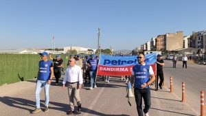 Bandırma Şubemizde Eylem; Kamu İşçileri Hakkını Arıyor, Sefalet Dayatmasını Kabul Etmiyor!