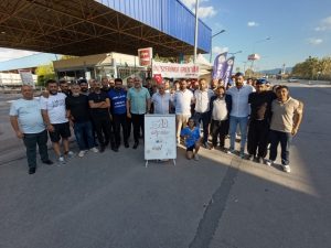 Genel Mali Sekreterimiz İzmir’de Grev Alanlarında Üyelerimizle Bir Araya Geldi