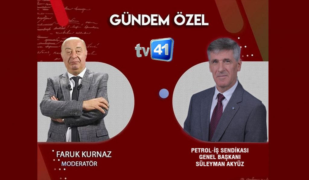 Genel Başkanımız Bu Akşam TV 41'e Konuk Oluyor