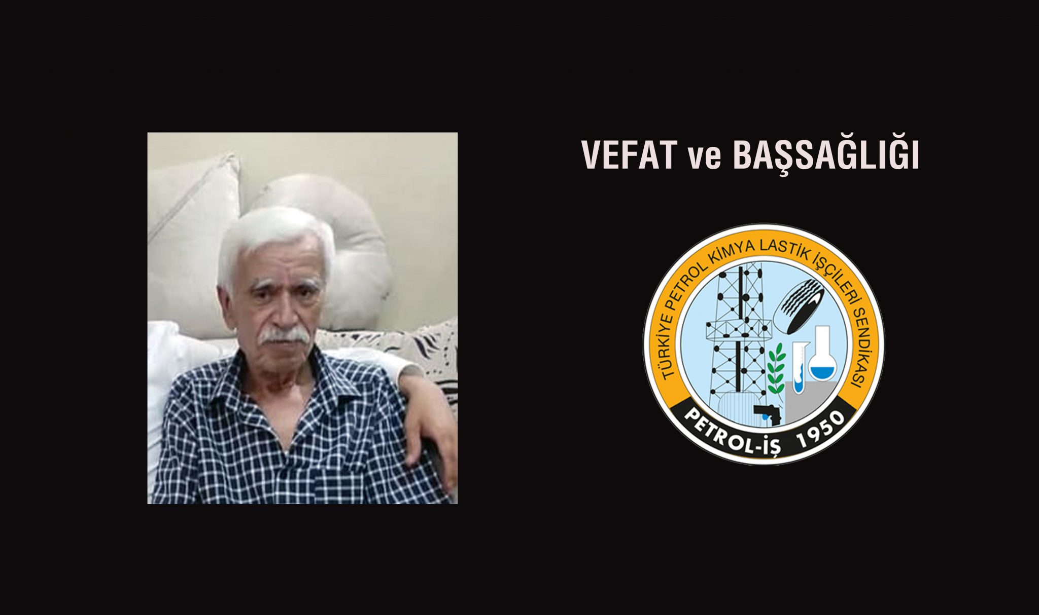 Bandırma Şube Başkan Yardımcımız (Mali) Yalçın Karacaoğlu’nun Babası Vefat Etmiştir