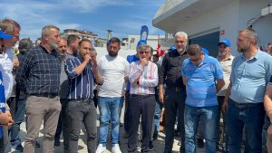 Genel Başkanımız Grev Alanında Açıklamalarda Bulundu