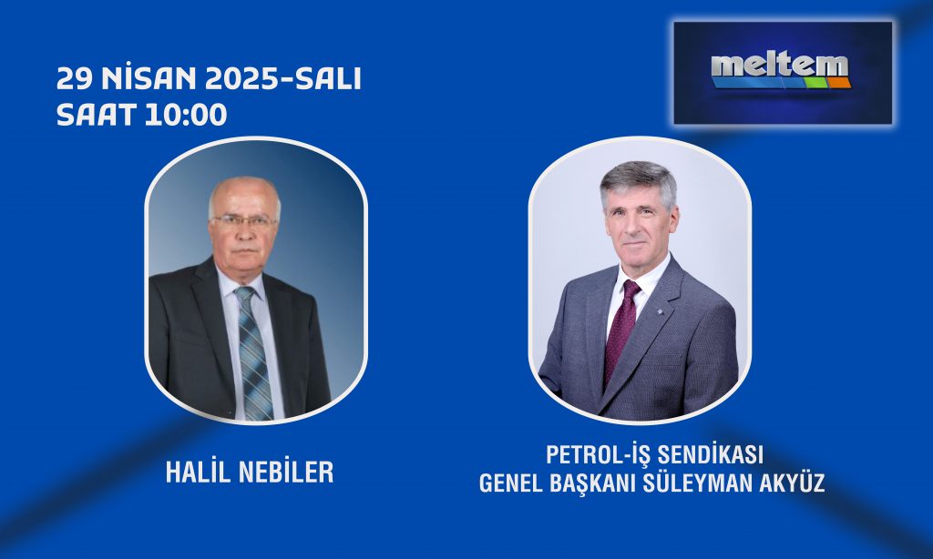 Genel Başkanımız Süleyman Akyüz bugün saat 10.00’da Meltem TV’ye Konuk Oluyor