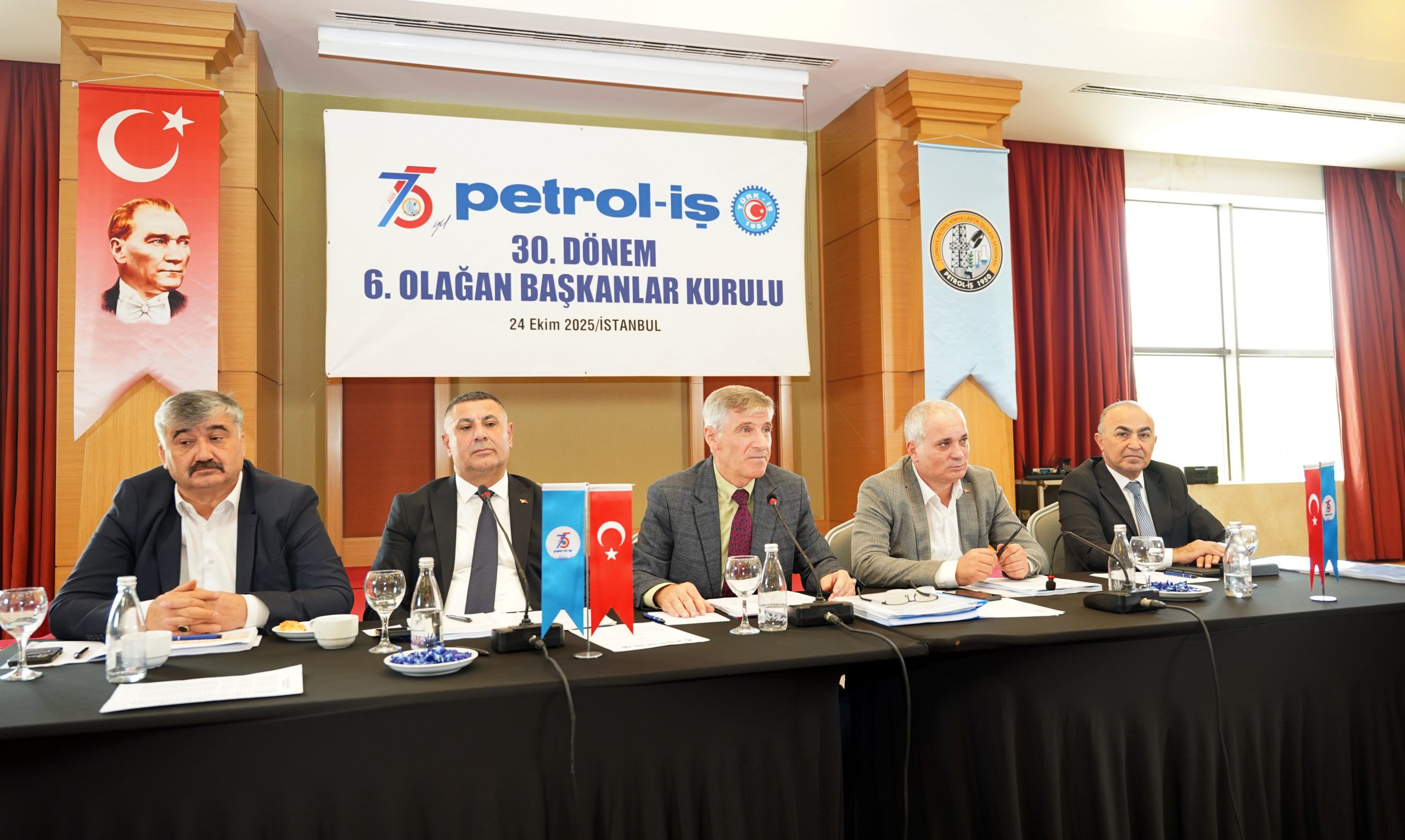 Petrol-İş 30. Dönem 6. Olağan Başkanlar Kurulu 24 Ekim 2025 tarihinde İstanbul’da toplandı.