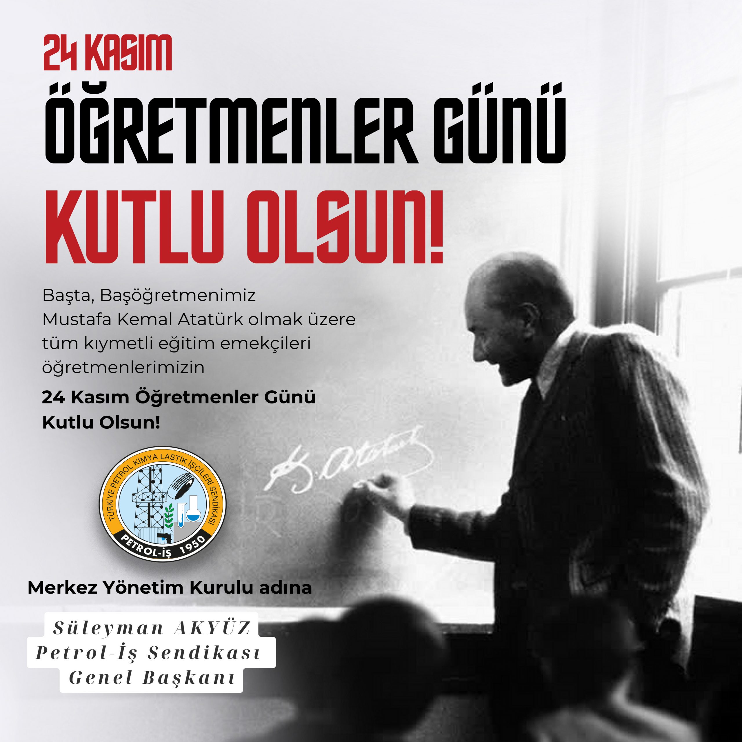 24 Kasım Öğretmenler Günü Kutlu Olsun