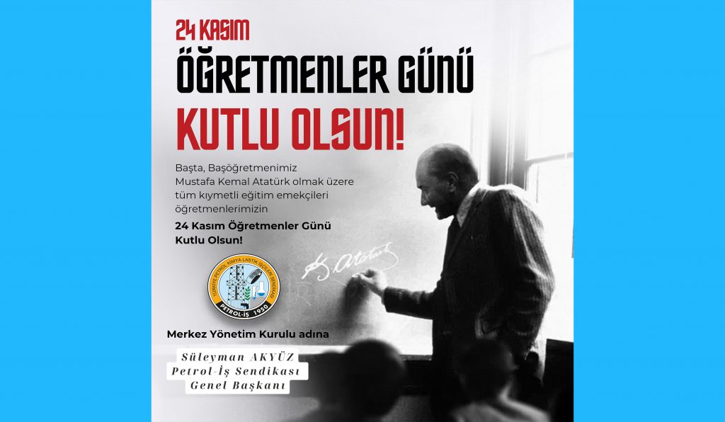 24 Kasım Öğretmenler Günü Kutlu Olsun