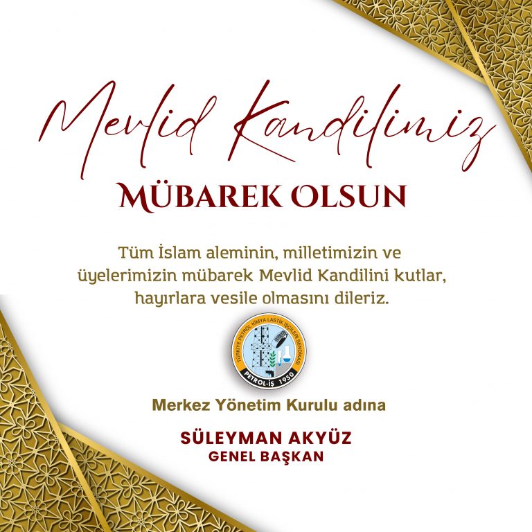 Merkez Yönetim Kurulumuzdan Mevlid Kandili Mesajı